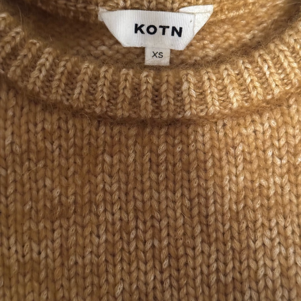 KOTN Mustard Sweater Cotton, Alpaca, Merino Wool - Picture 2 of 4